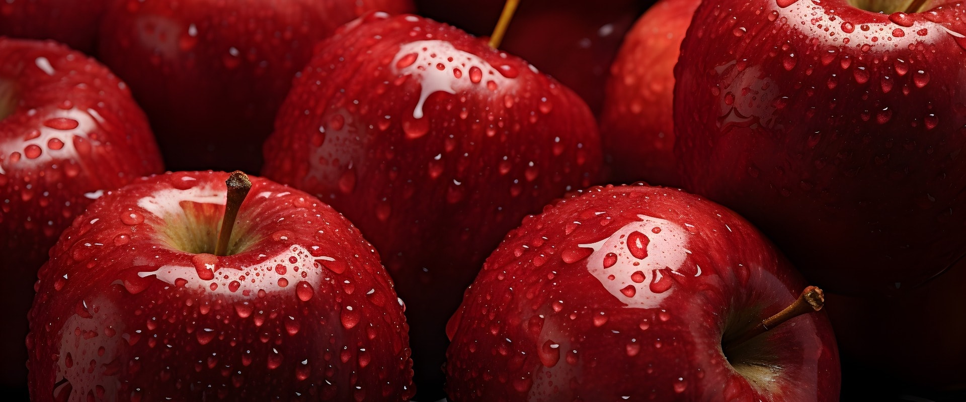 Juicy apples background